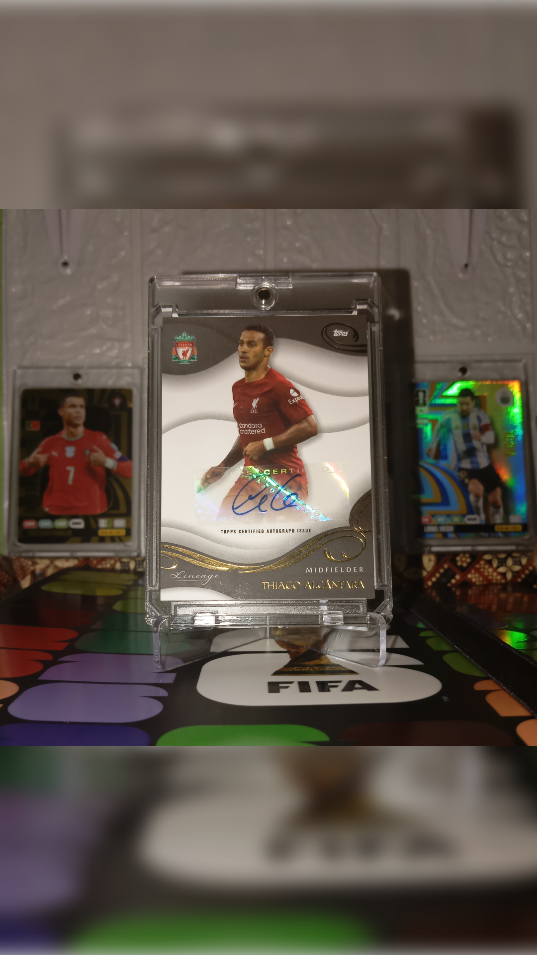 Kartu Bola Topps Liverpool Lineage-Thiago Alcantara Autograph