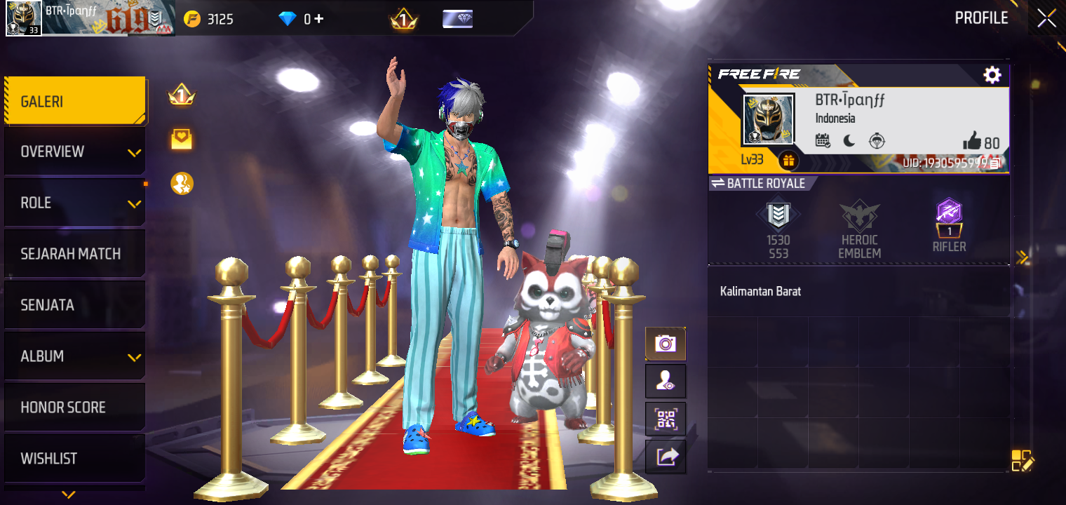 Jual akun free fire 60 ribu lansung aja ke nomor wa 08584910166
