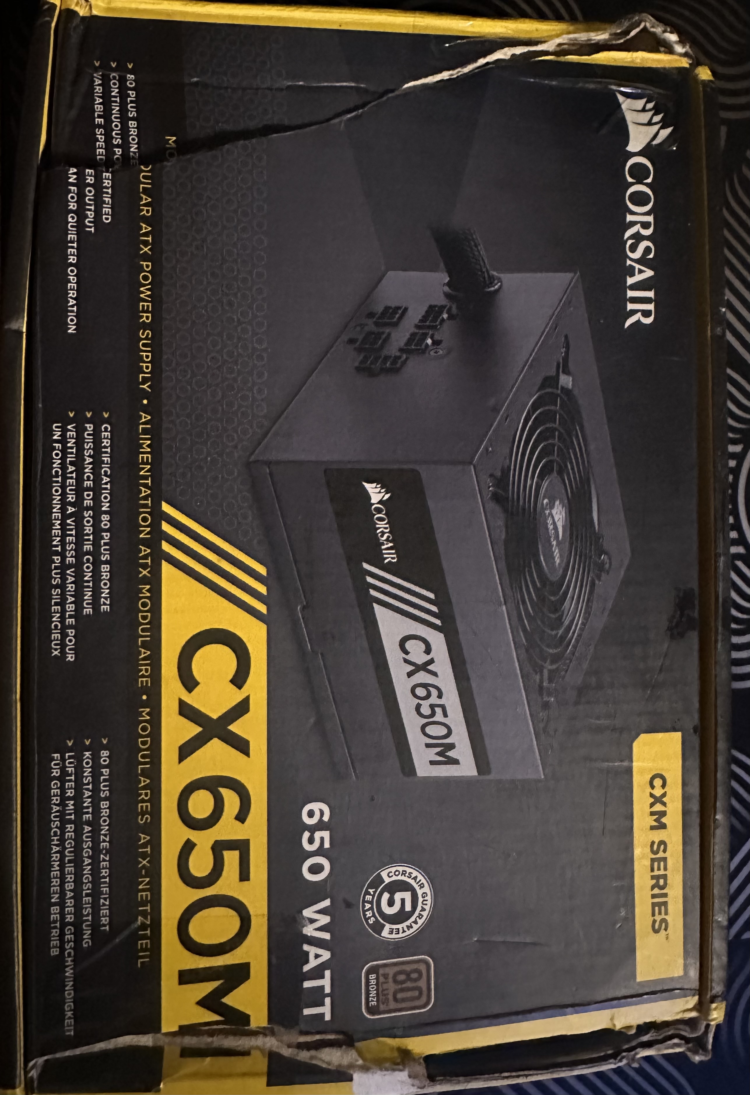 PSU Corsair CX650M 80+ Bronze
